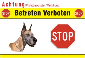 Hund Betreten Auf Eigene Gefahr